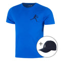 T-Shirt & Cap Herren - blau, dunkelblau
