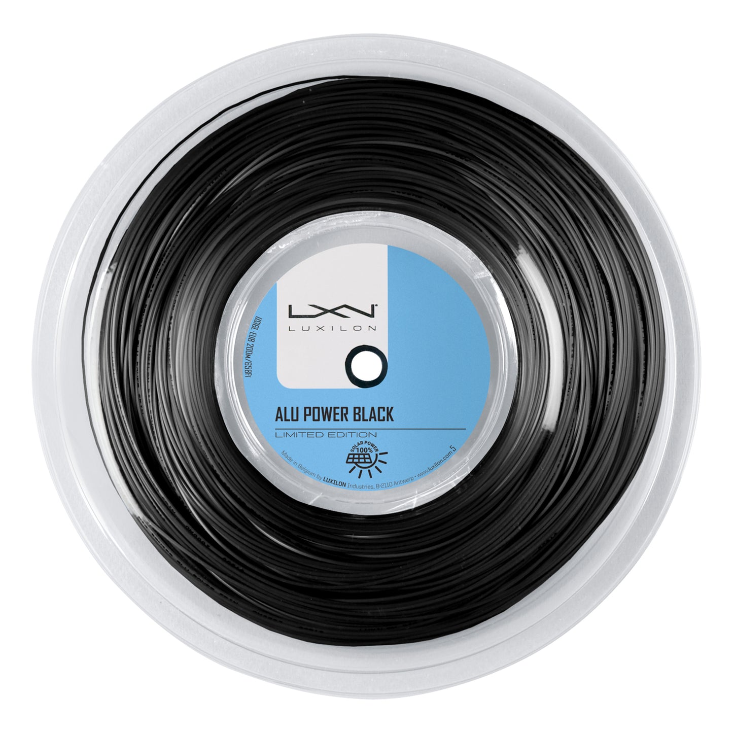 Luxilon Alu Power Black Ltd Saitenrolle 200m-Schwarz