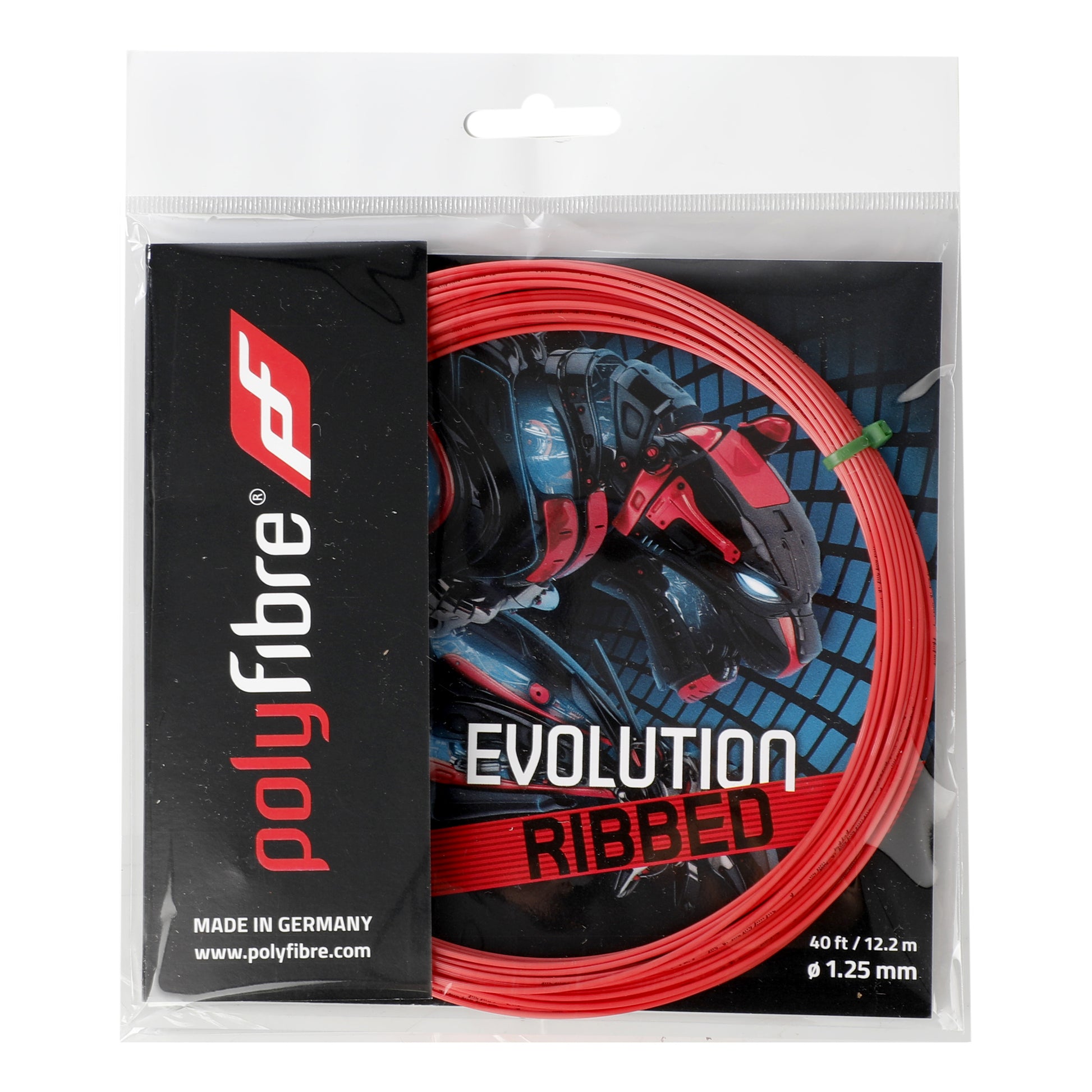 Polyfibre Evolution ribbed Set di corde 12m - rosso