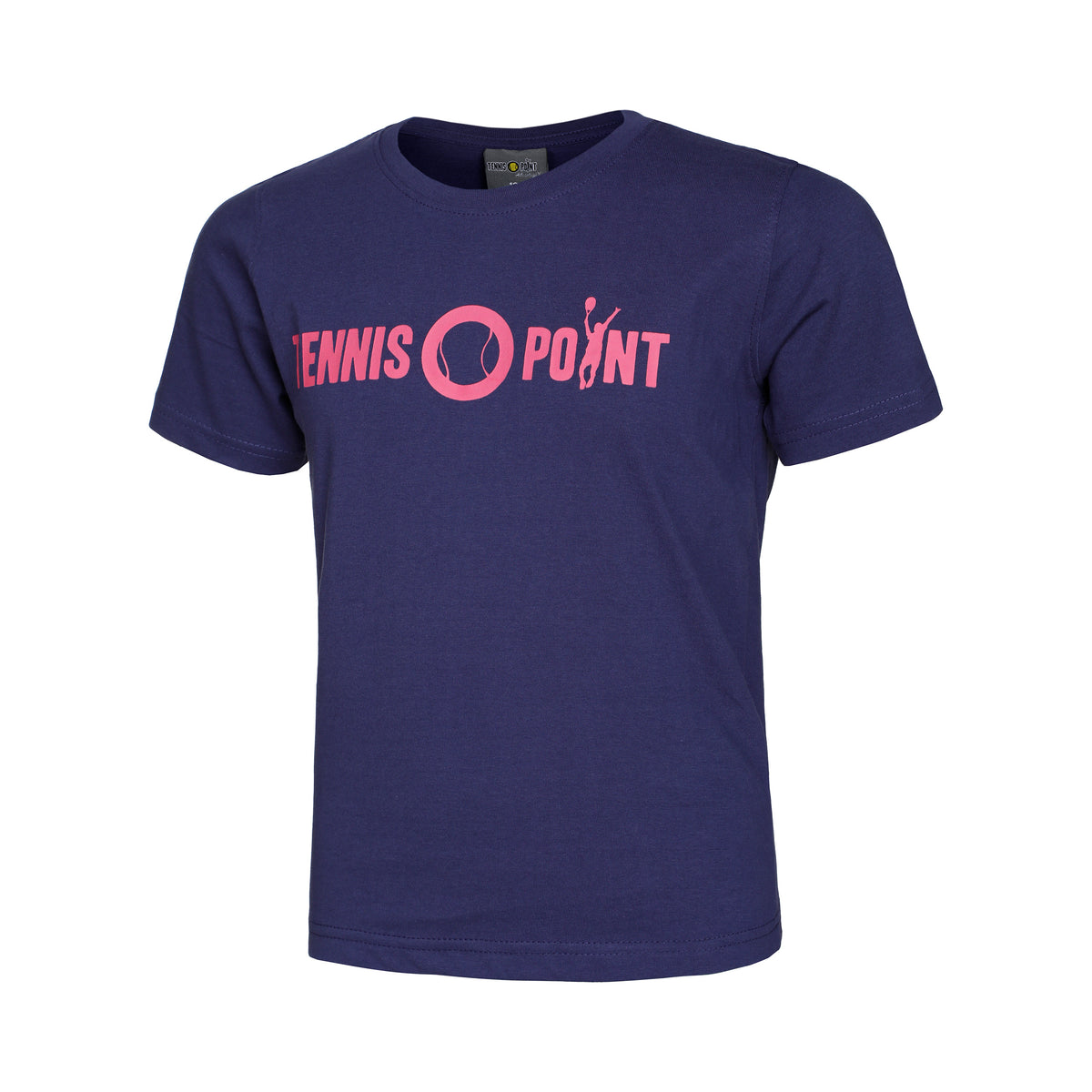 Tennis-Point Basic Cotton Maglietta Bambini - blu scuro, rosa
