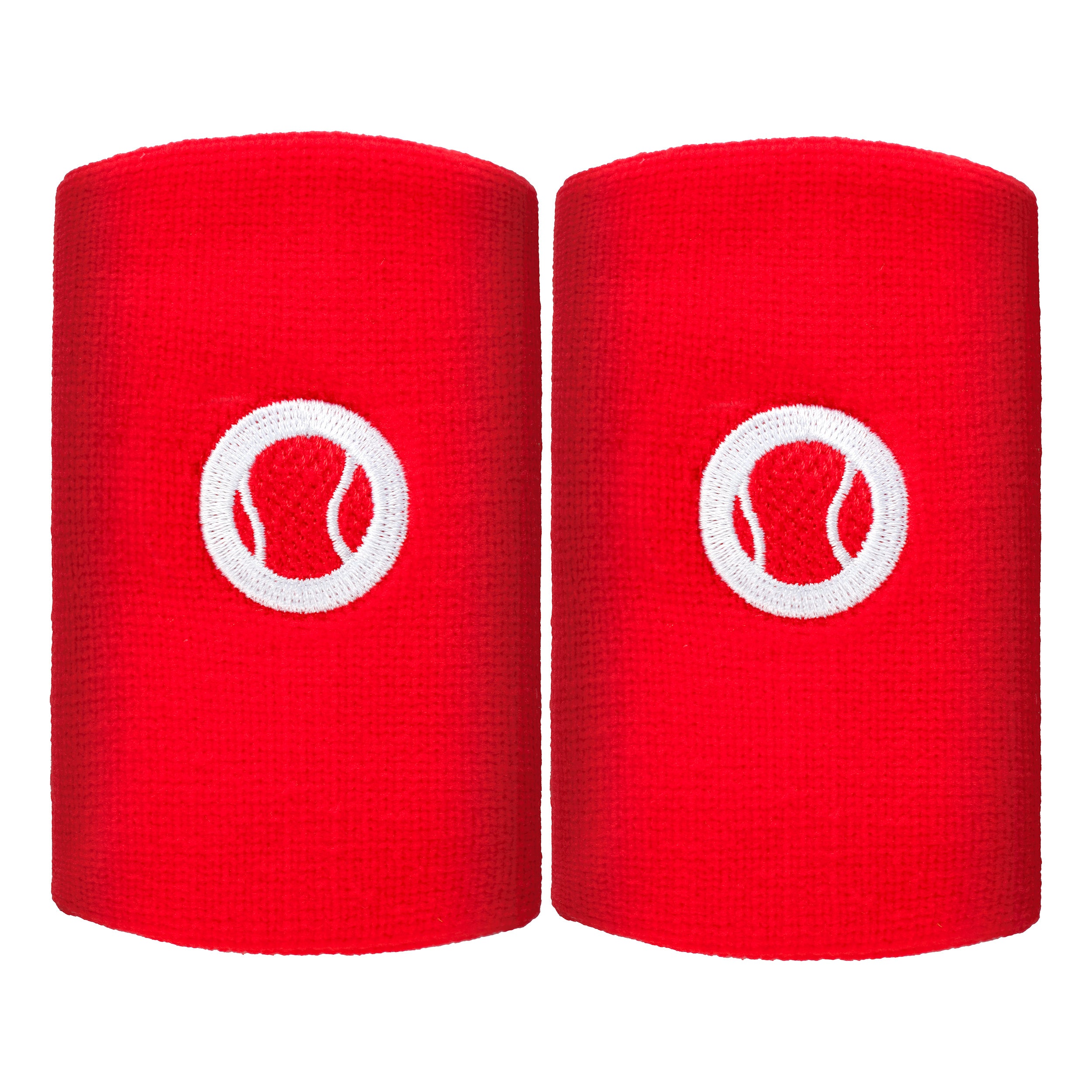 Tennis-Point Long Poignet Pack de 2 unités Unisex - rouge,