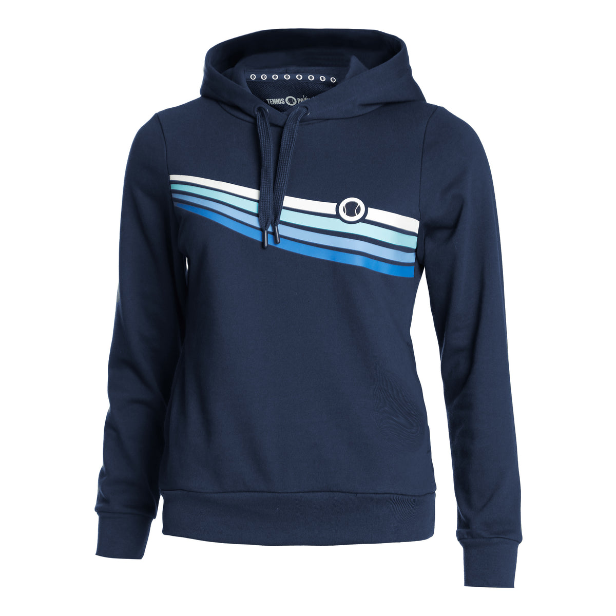 Tennis-Point Sweat À Capuche Edition Spéciale Femmes-Bleu Foncé,Multicouleur