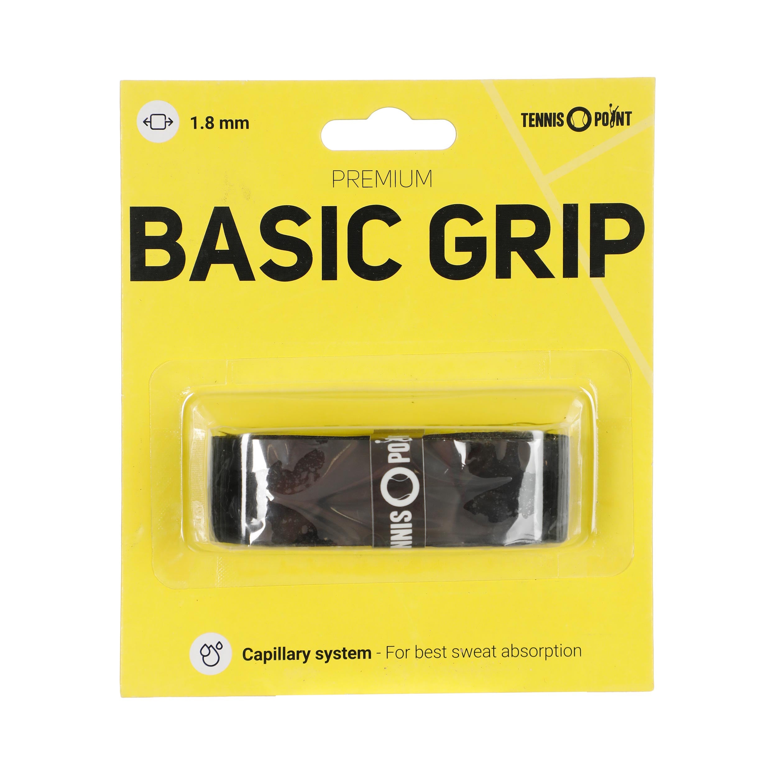 Tennis-Point Premium Grip Confezione Da 1-Nero