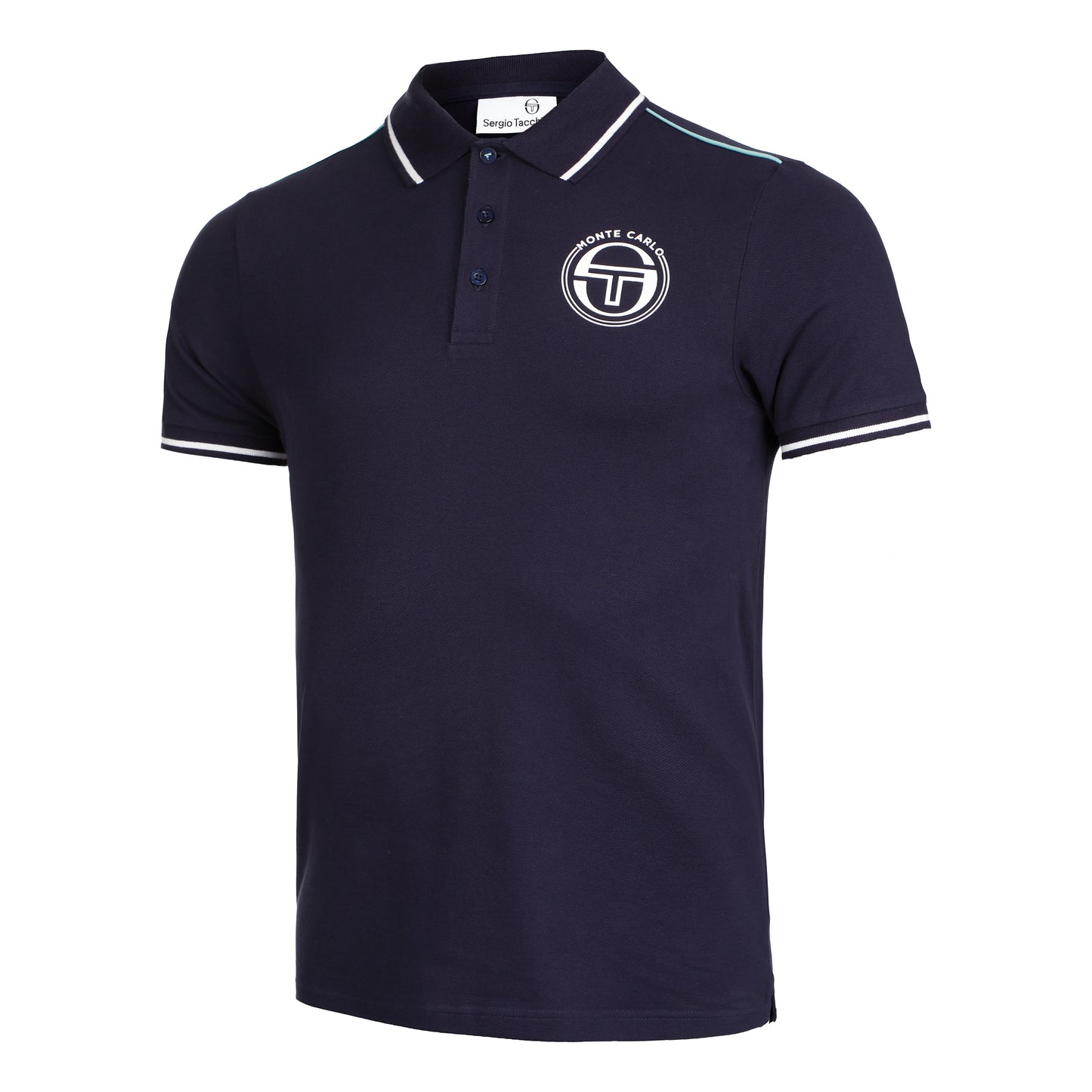 Sergio Tacchini Ranking Staff Polo Uomini - blu scuro, bianco