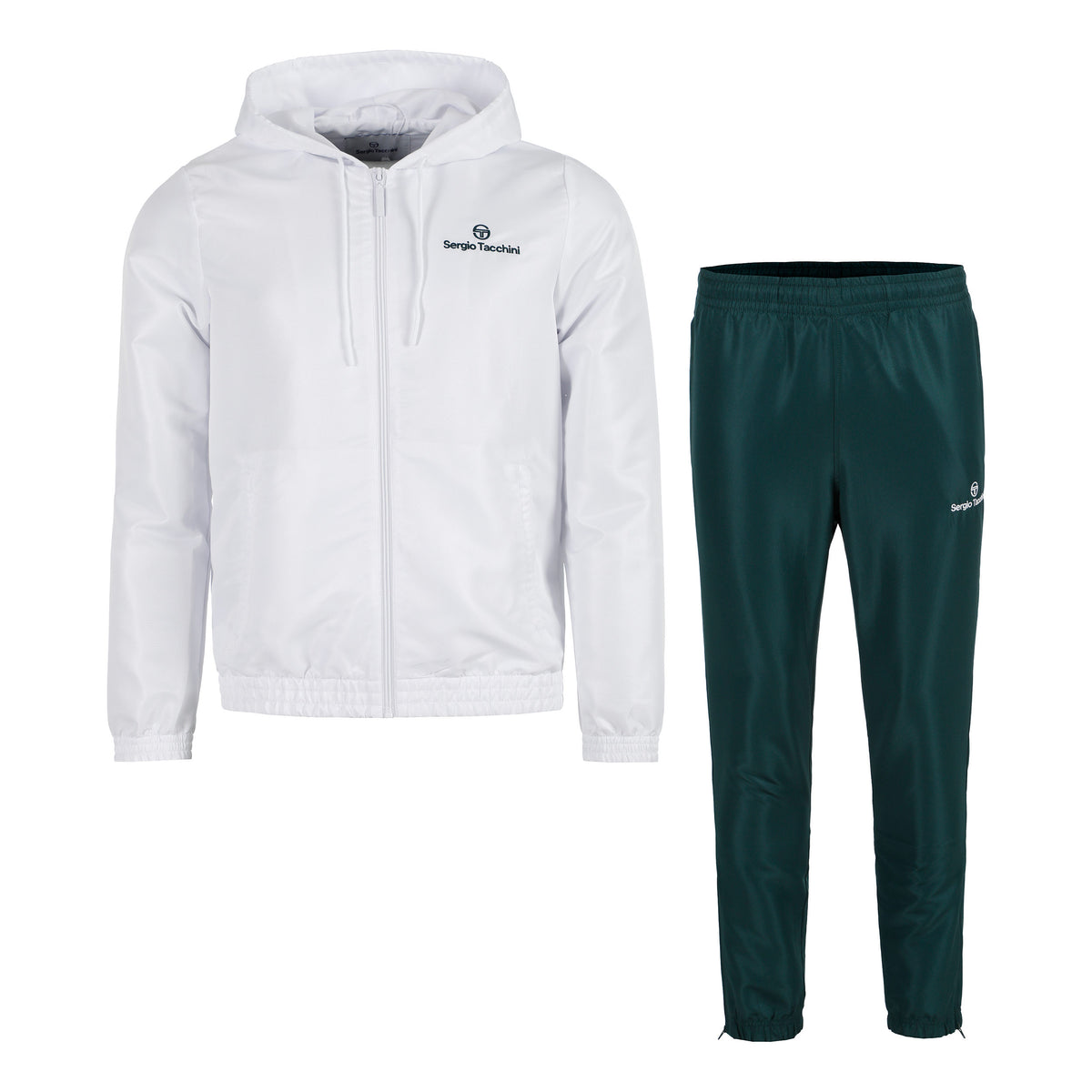 Sergio Tacchini Carson Tuta da allenamento Uomini - verde scuro, bianco