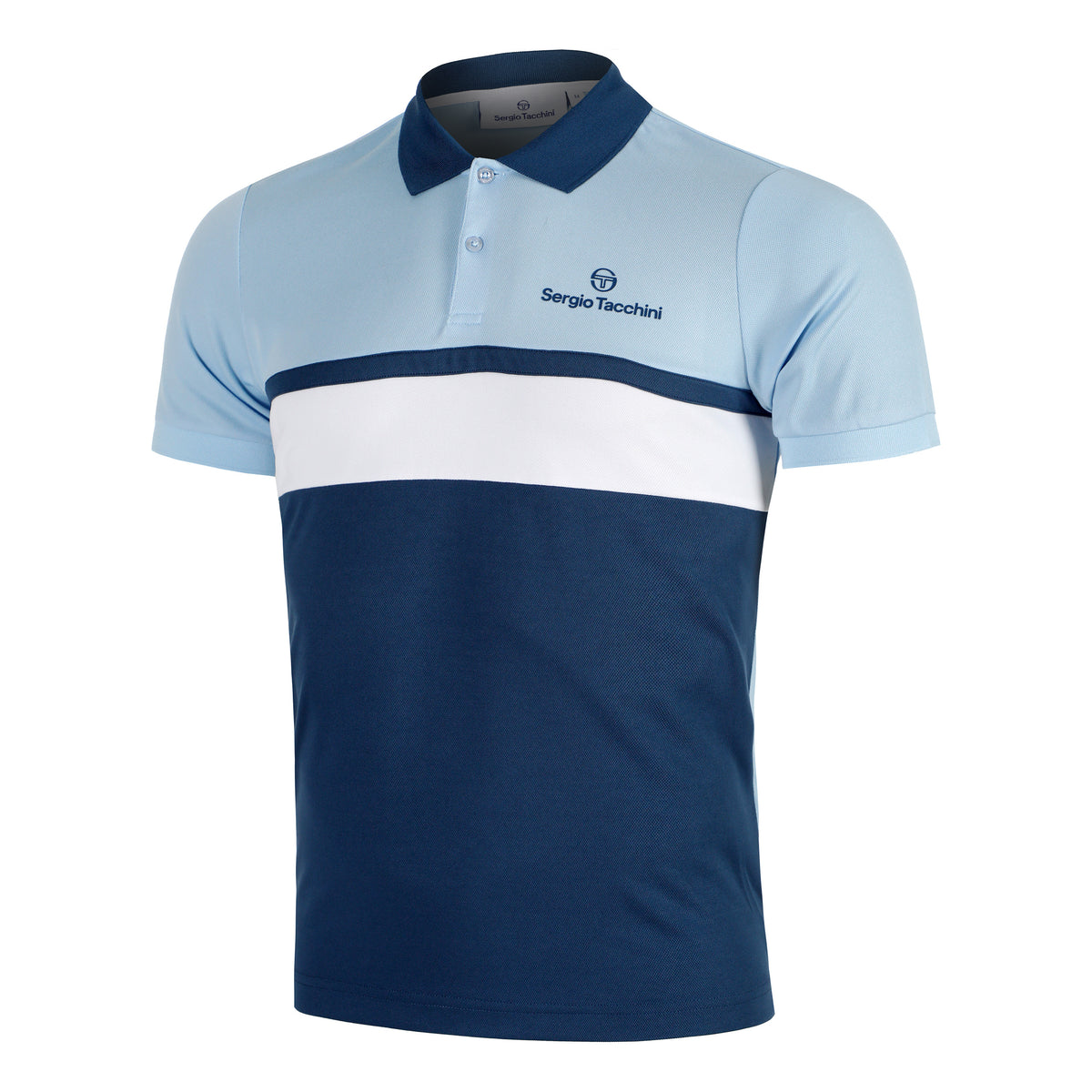 Sergio Tacchini Elfetta Polo Herren - hellblau, blau