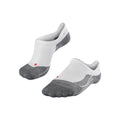 RU4 Endurance Invisible Calze da corsa Donna - bianco, grigio
