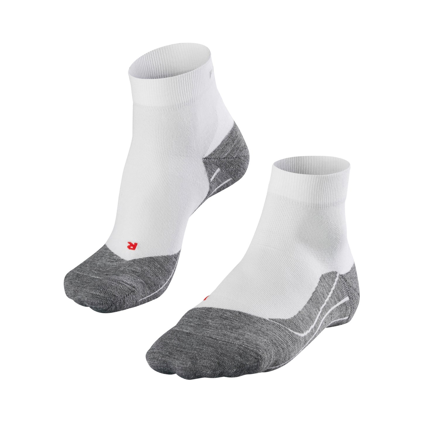 Falke RU4 Endurance Short Calze da corsa Uomini - bianco, grigio