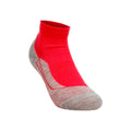 RU4 Endurance Short Calze da corsa Donna - rosso, grigio chiaro