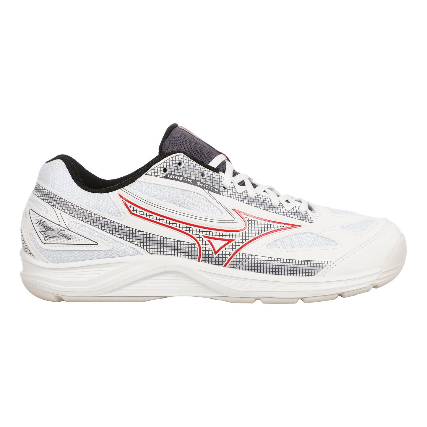 Mizuno Break Shot Teppichschuh Herren-Weiß,Rot