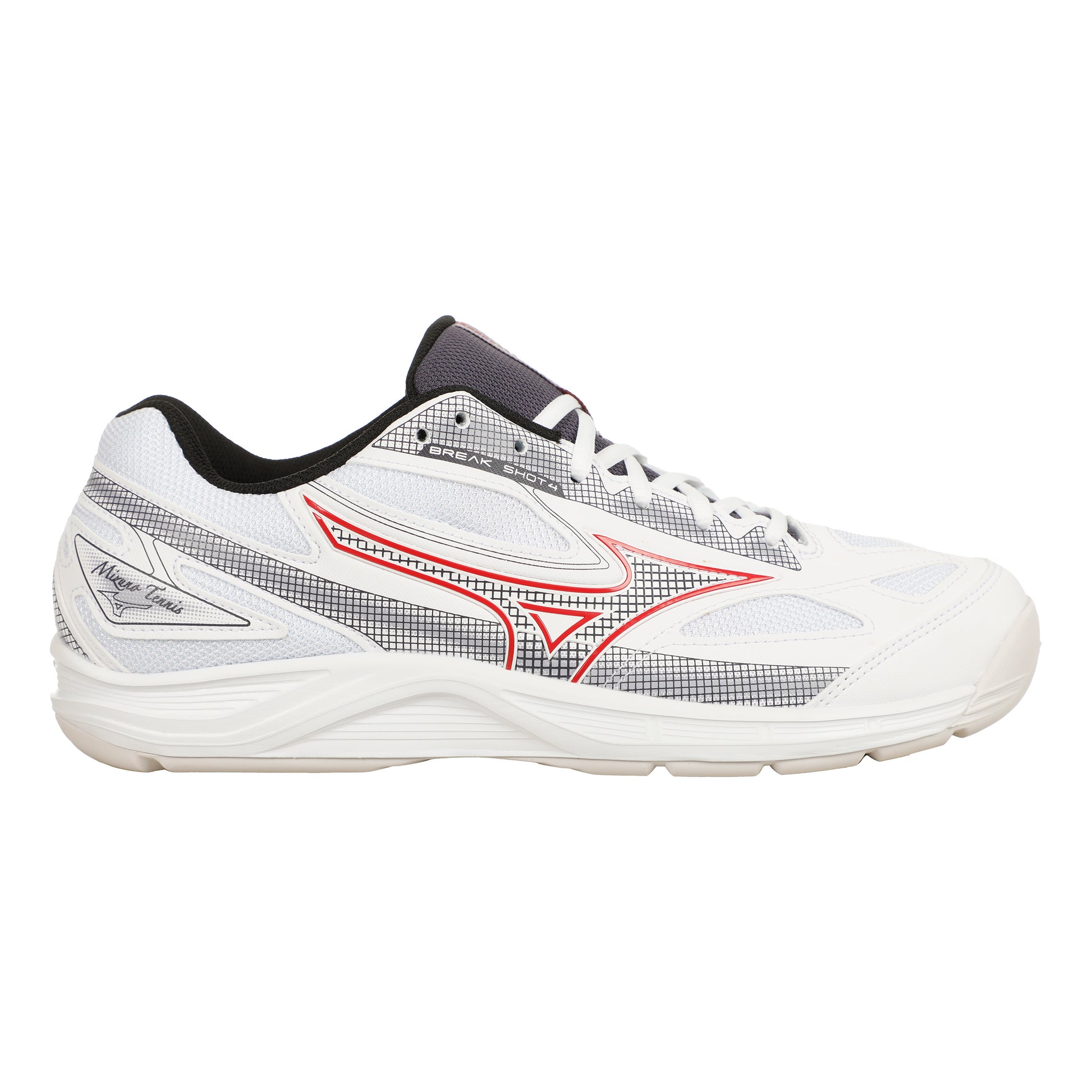 Mizuno Break Shot Teppichschuh Herren-Weiß,Rot