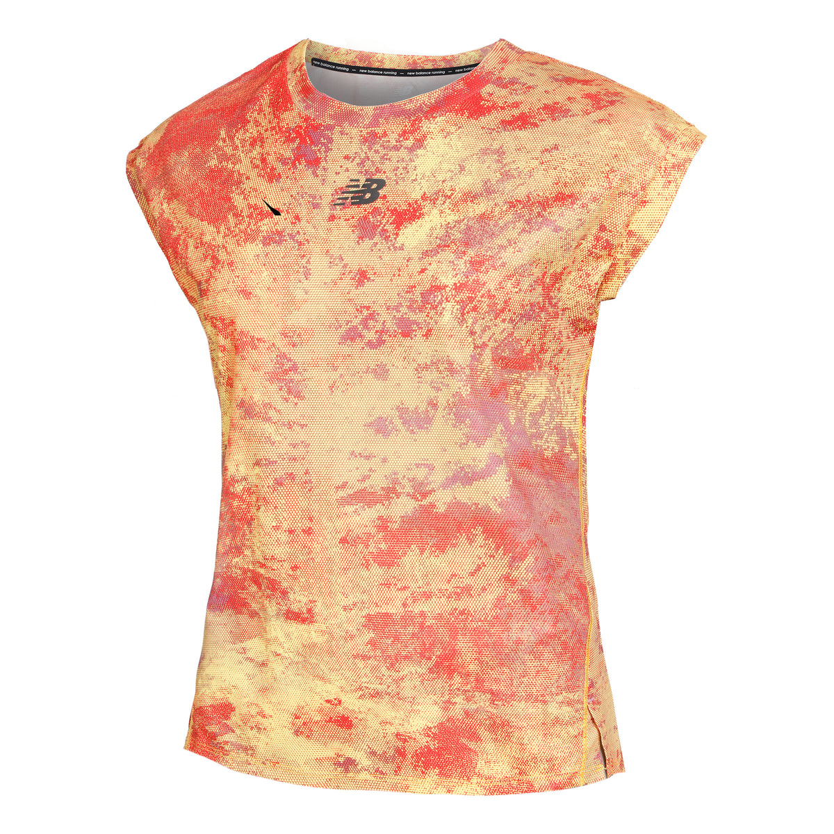 New Balance Printed AT Nvent Maillot de course Femmes - orange, rouge