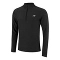 Space Dye 1/4 Zip Longsleeve Herren - schwarz