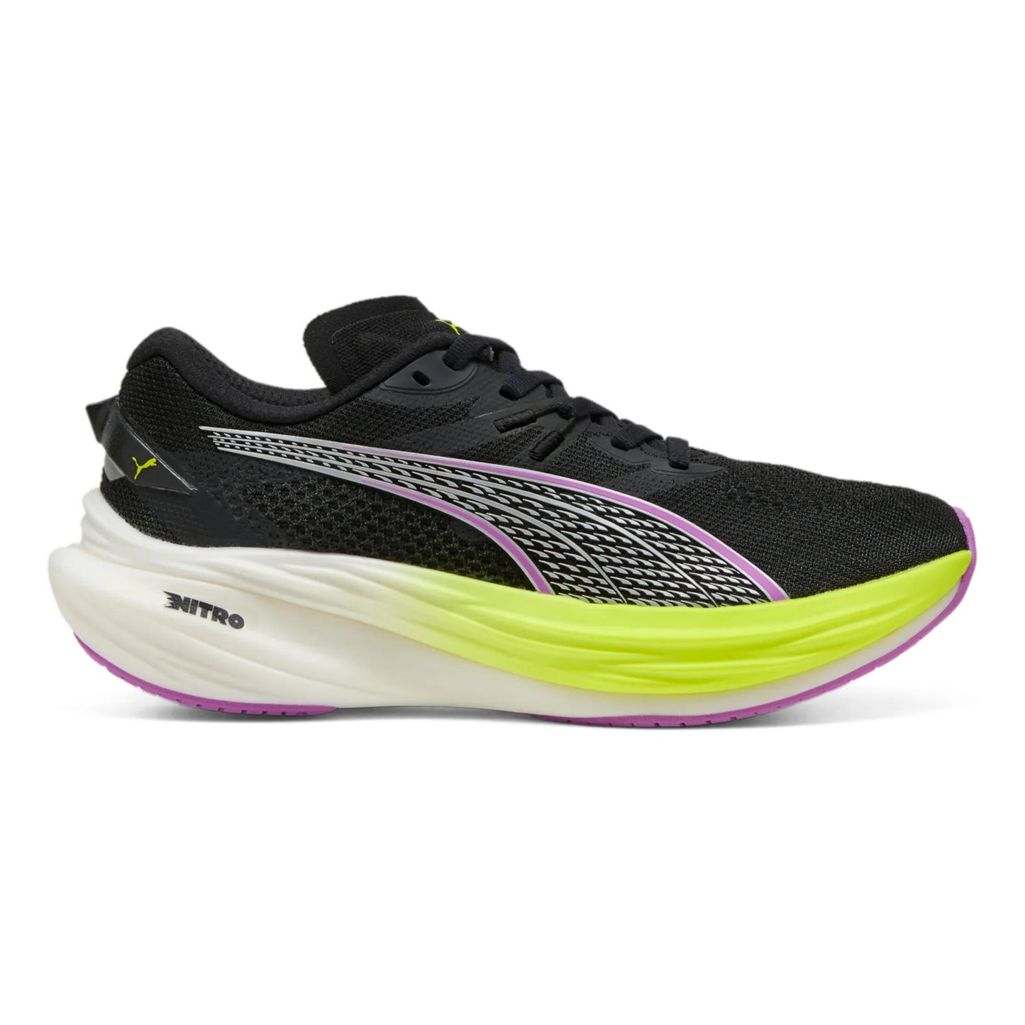 Puma Deviate Nitro 3 Chaussure De Running Sans Stabilisateurs Femmes-Noir,Jaune