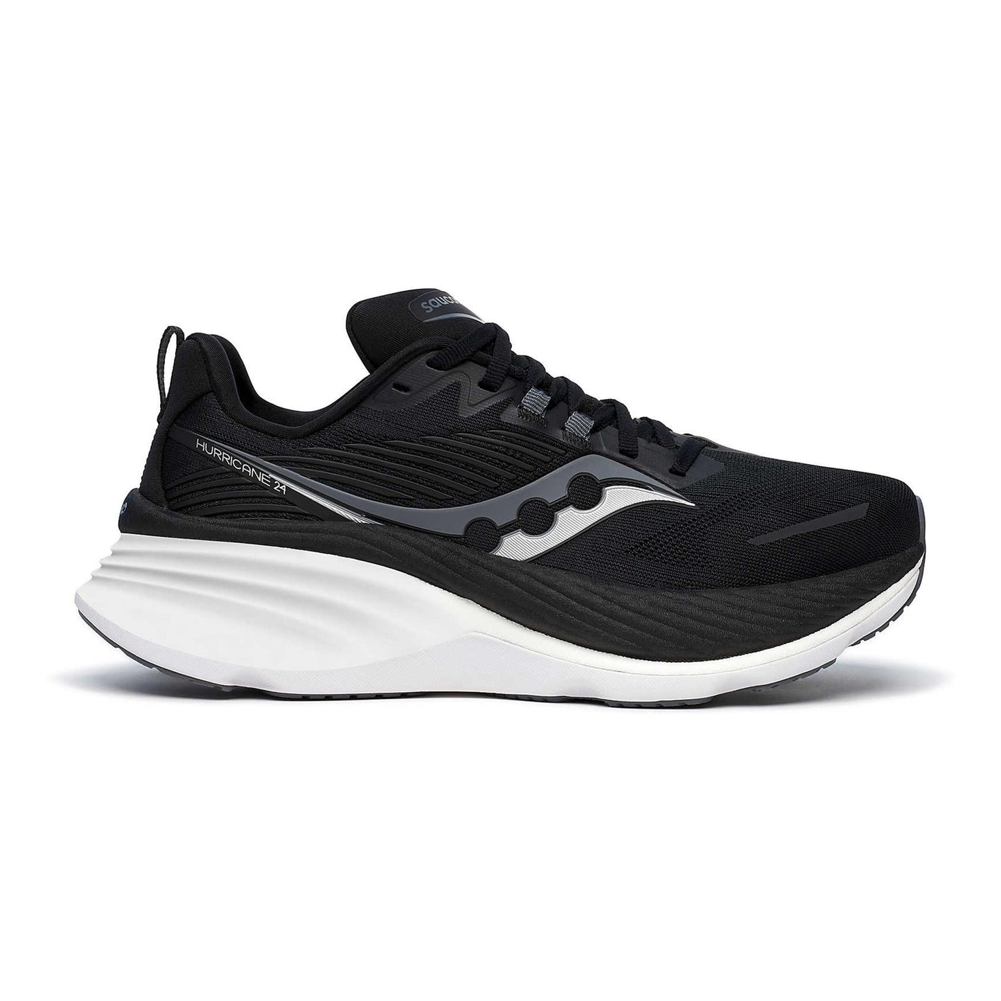 Saucony Hurricane 24 Wide Scarpa Stabile Uomini-Nero,Antracite