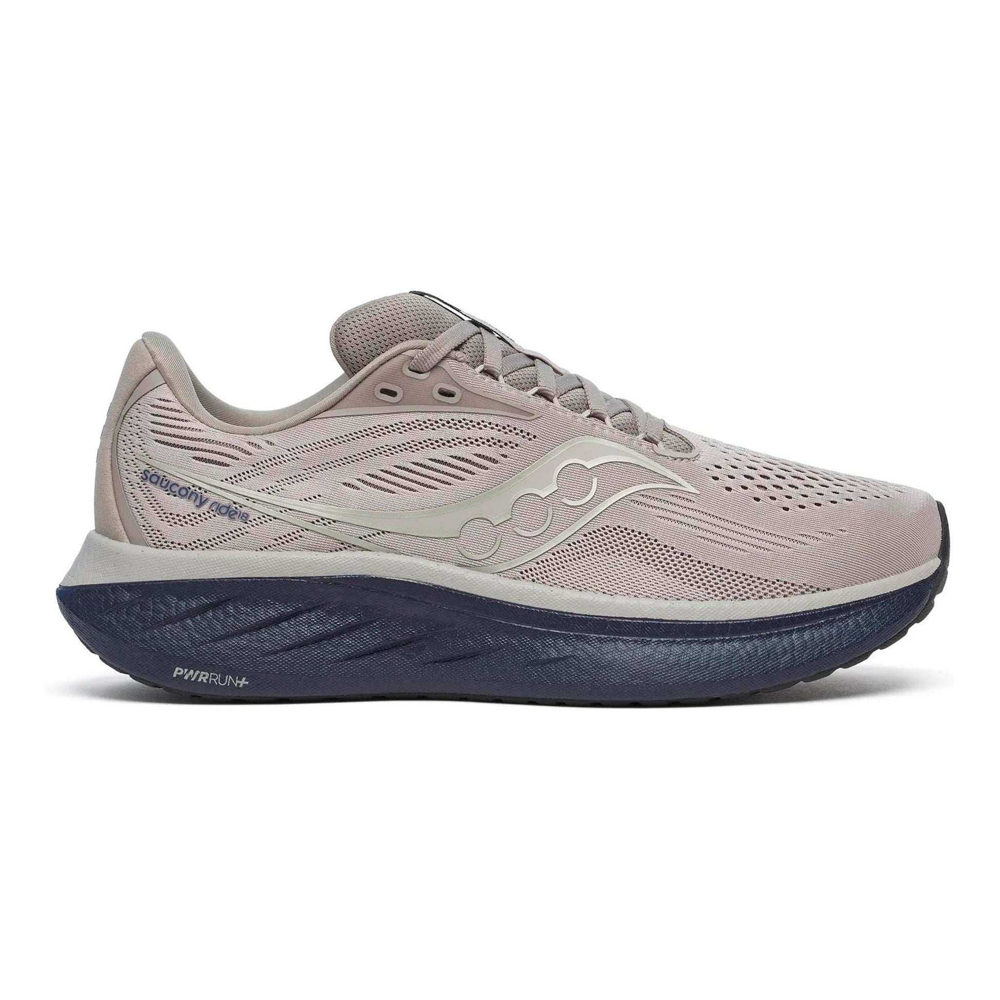 Saucony Ride 18 Chaussure de running sans stabilisateurs Hommes - gris, bleu foncé
