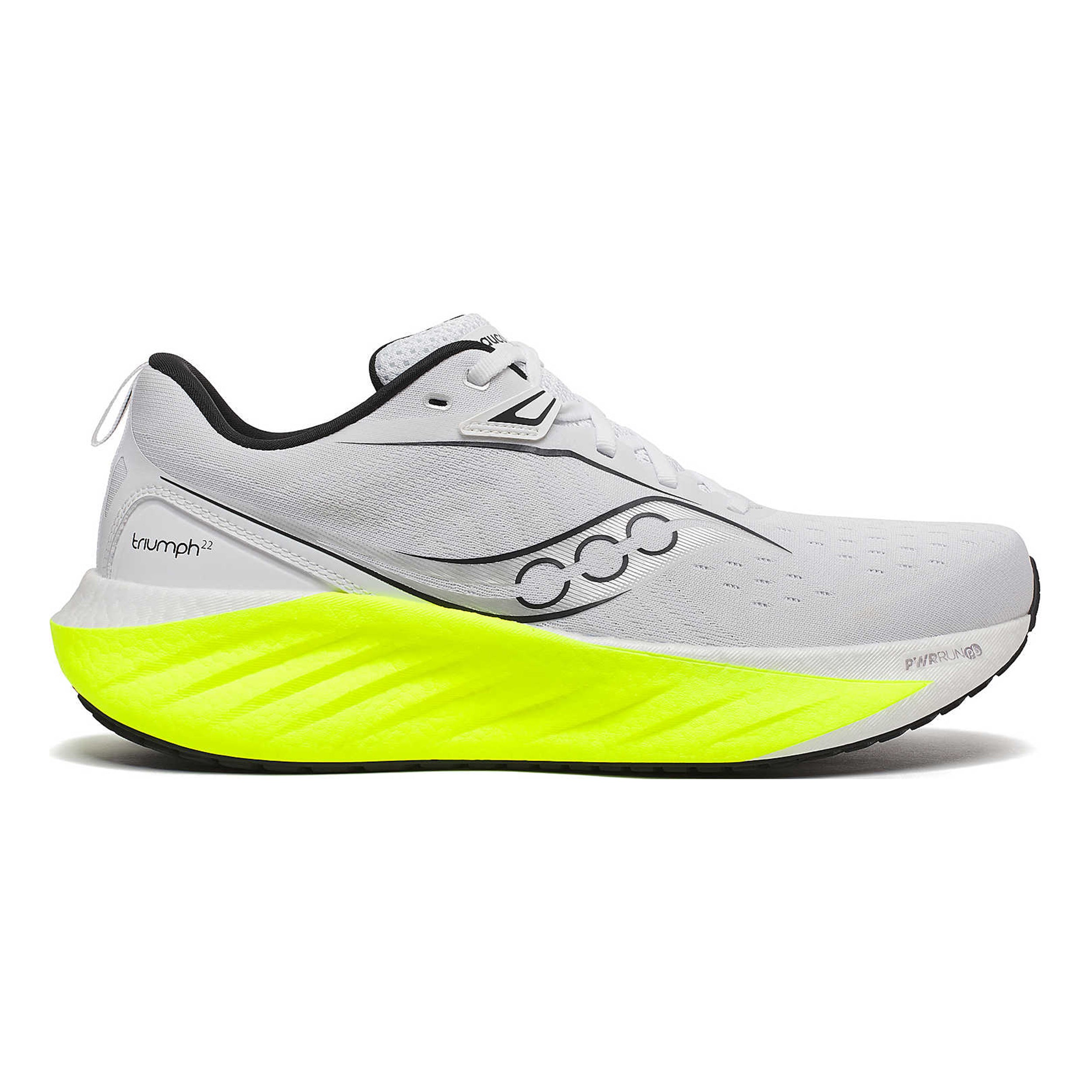 Saucony Triumph 22 Scarpe neutrali Uomini - bianco, giallo limone