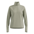 Essential Thermal Midlayer 1/2 Zip Camicia Da Corsa Donna-Oliva