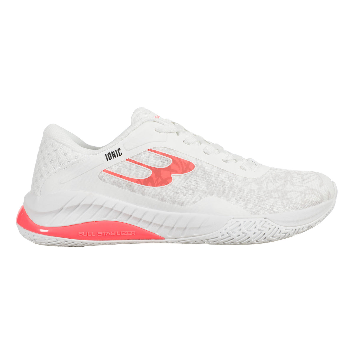 Bullpadel IONIC 25V Chaussures Padel Femmes-Blanc,Rosé