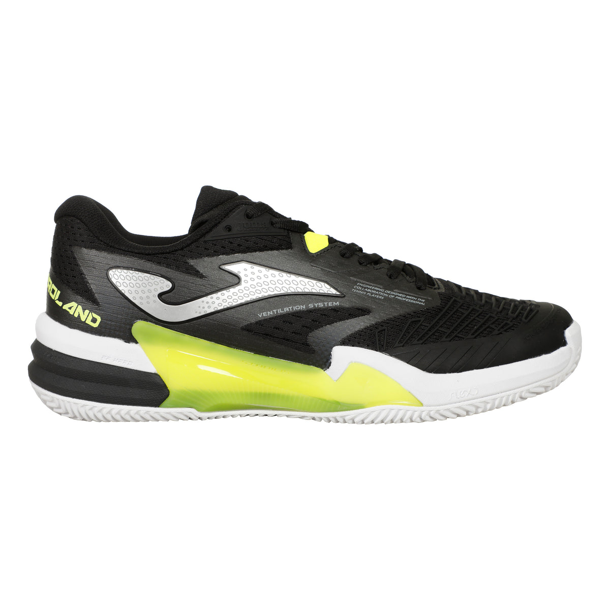 Joma Roland Sandplatzschuh Herren-Schwarz