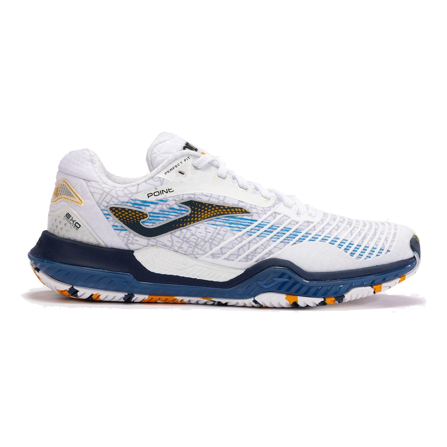 Joma Point Scarpa Per Terra Rossa Uomini-Bianco,Blu Scuro