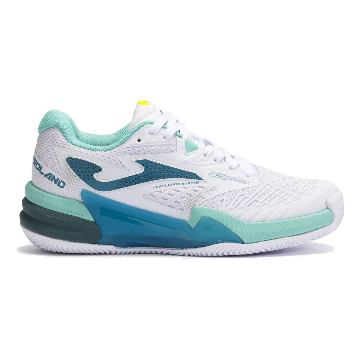 Joma Roland Sandplatzschuh Damen-Weiß,Mint