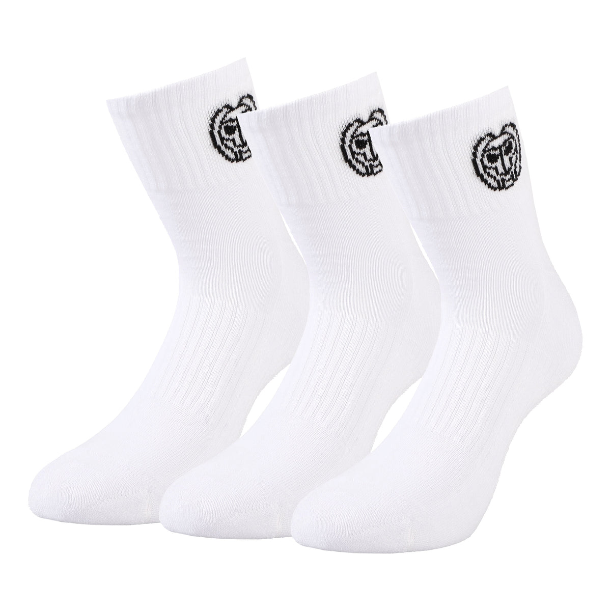 BIDI BADU Gila Ankle Tech Chaussettes de sport Pack de 3 Unisex - blanc, noir