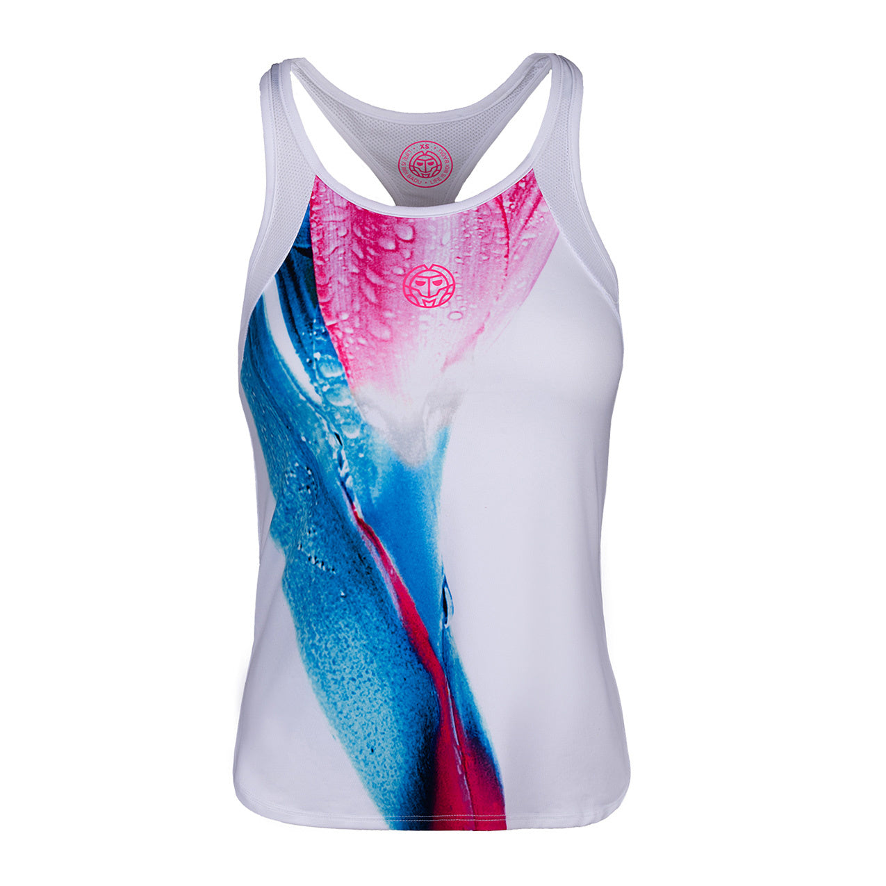 BIDI BADU Fanny Tech Canottiera Donna - bianco, multicolore