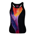 Fanny Tech Canottiera Donna - nero, multicolore