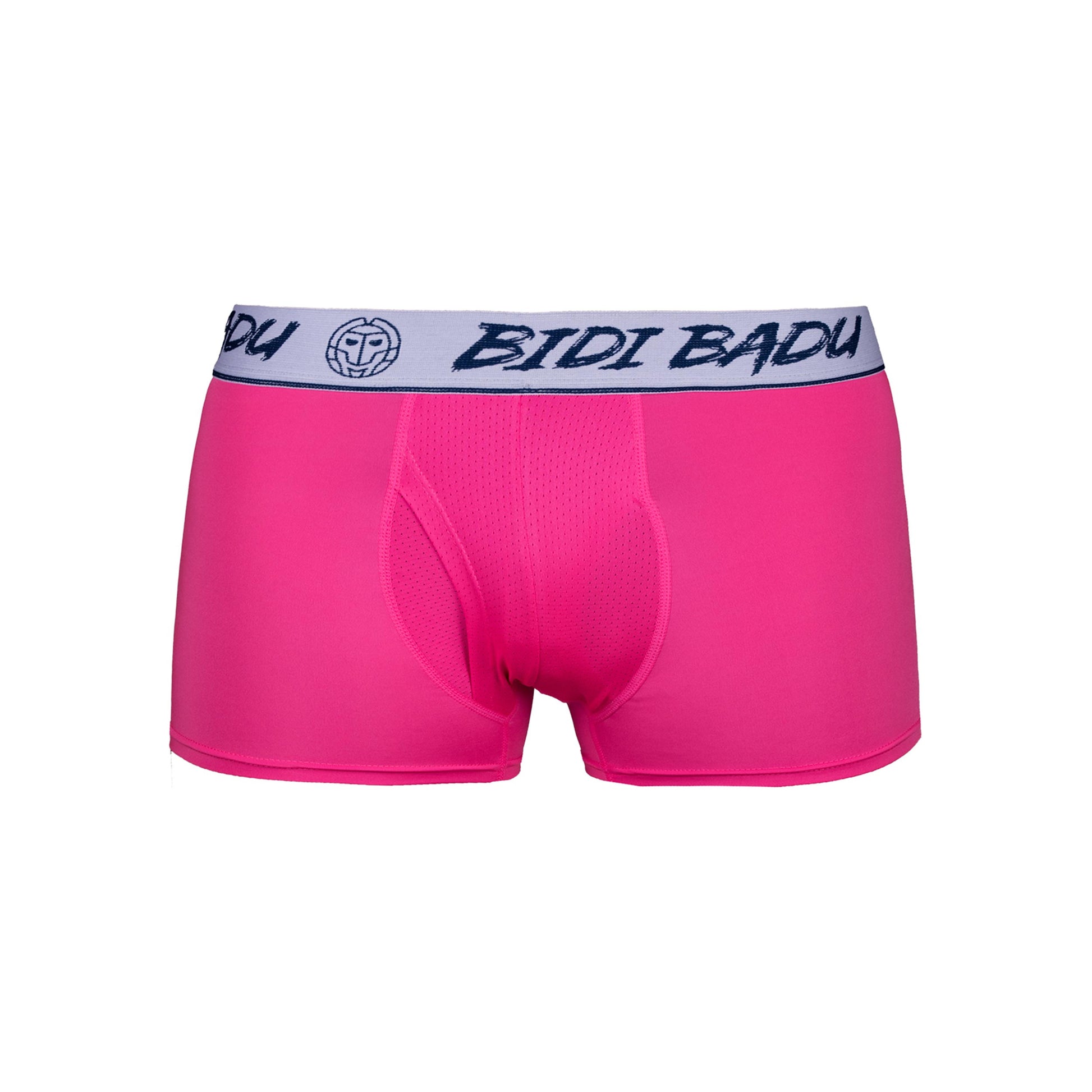 BIDI BADU Max Basic Boxer Uomini - rosa, bianco