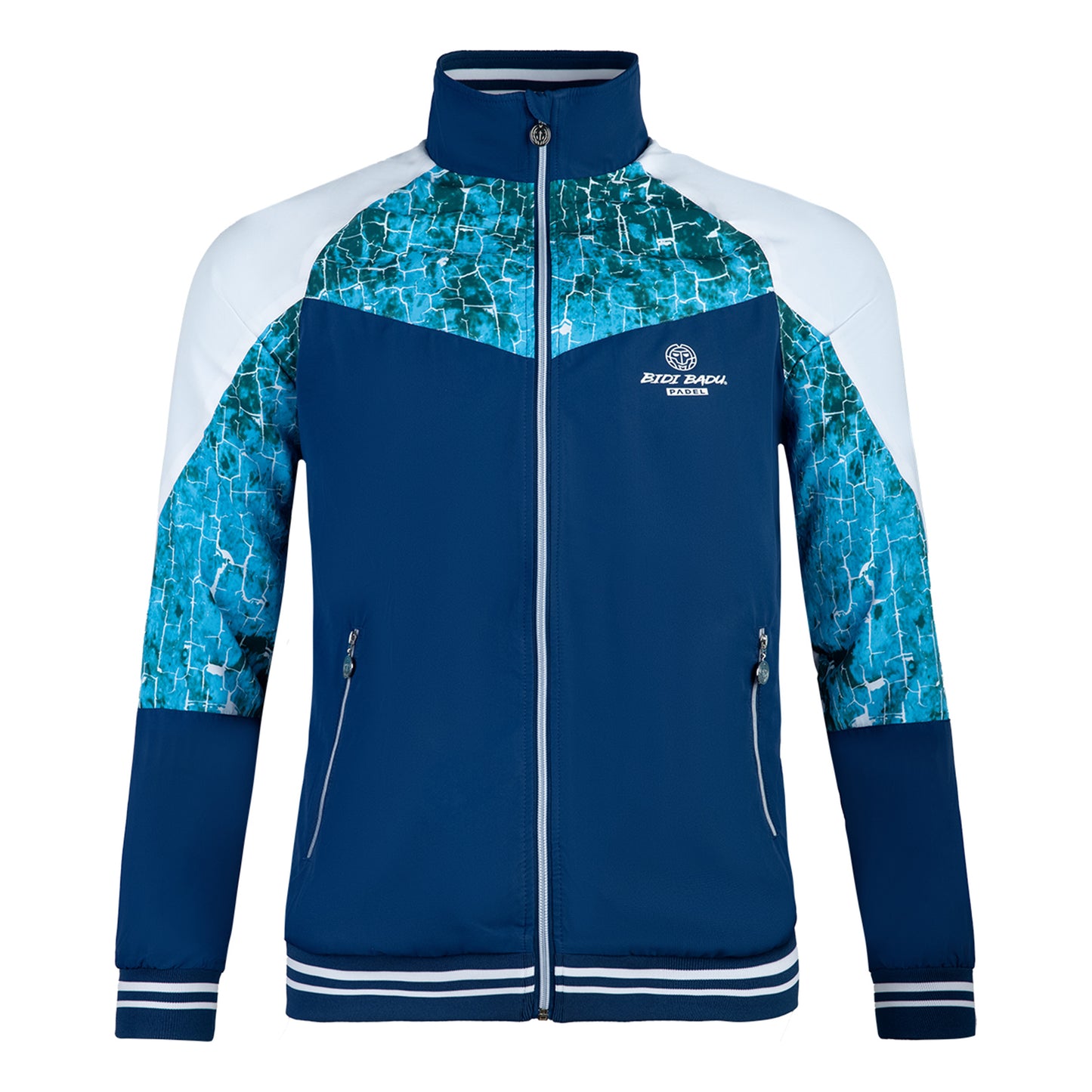 BIDI BADU Jabu Tech Giacca Da Allenamento Uomini-Blu Scuro,Multicolore