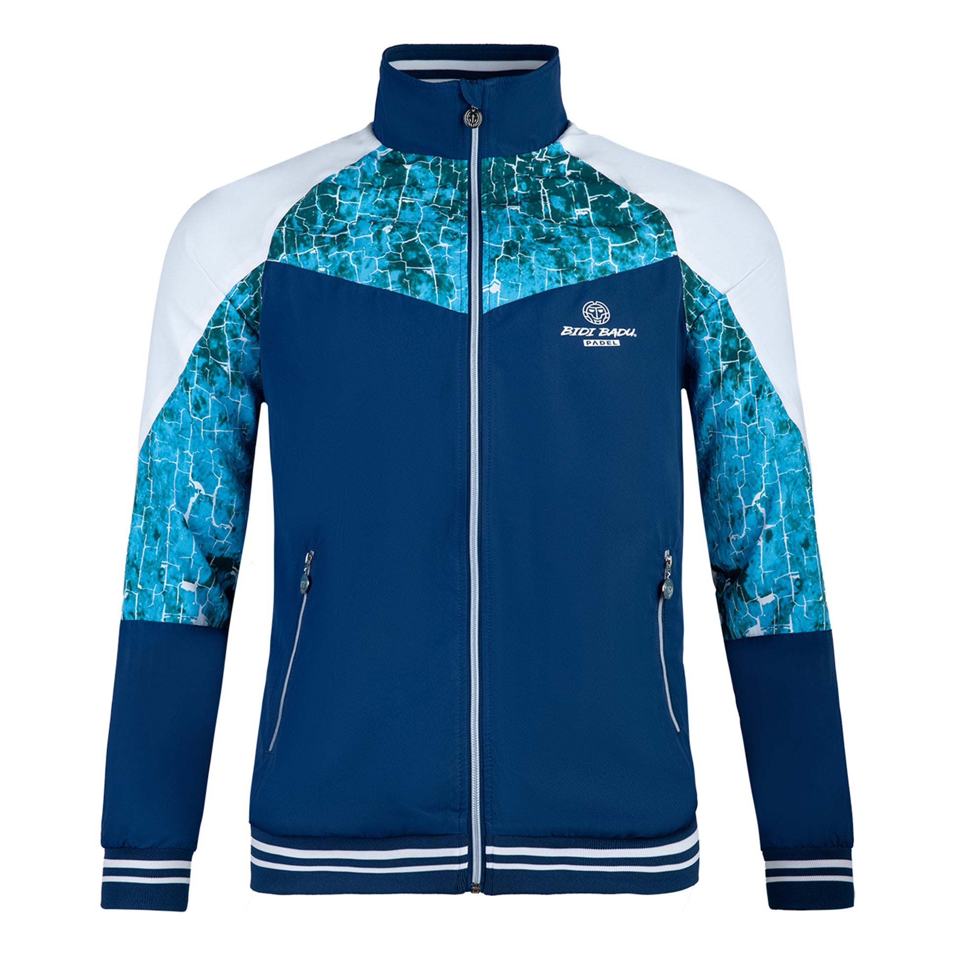 BIDI BADU Jabu Tech Giacca Da Allenamento Uomini-Blu Scuro,Multicolore
