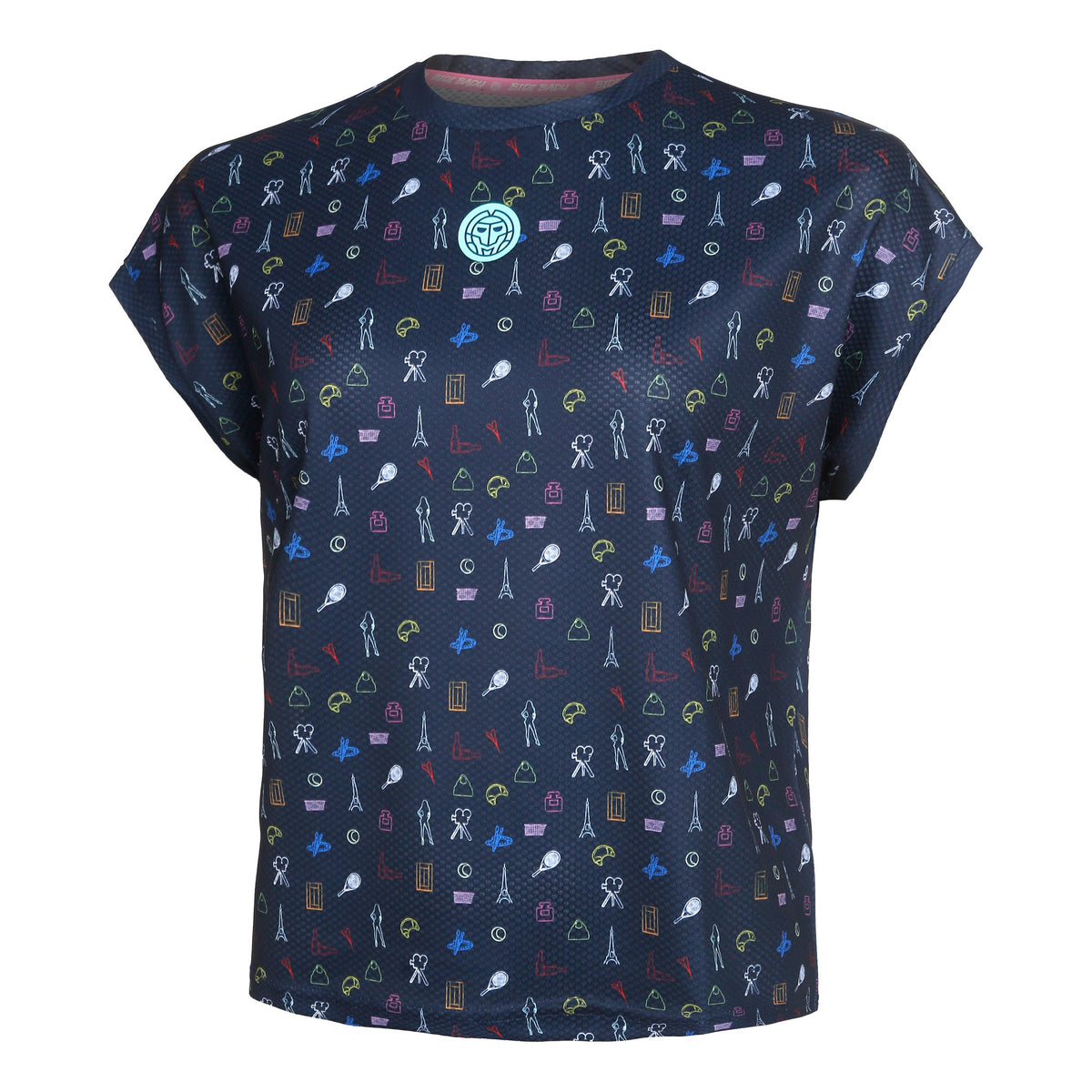 BIDI BADU Majira Tech T-Shirt Damen - dunkelblau, mehrfarbig