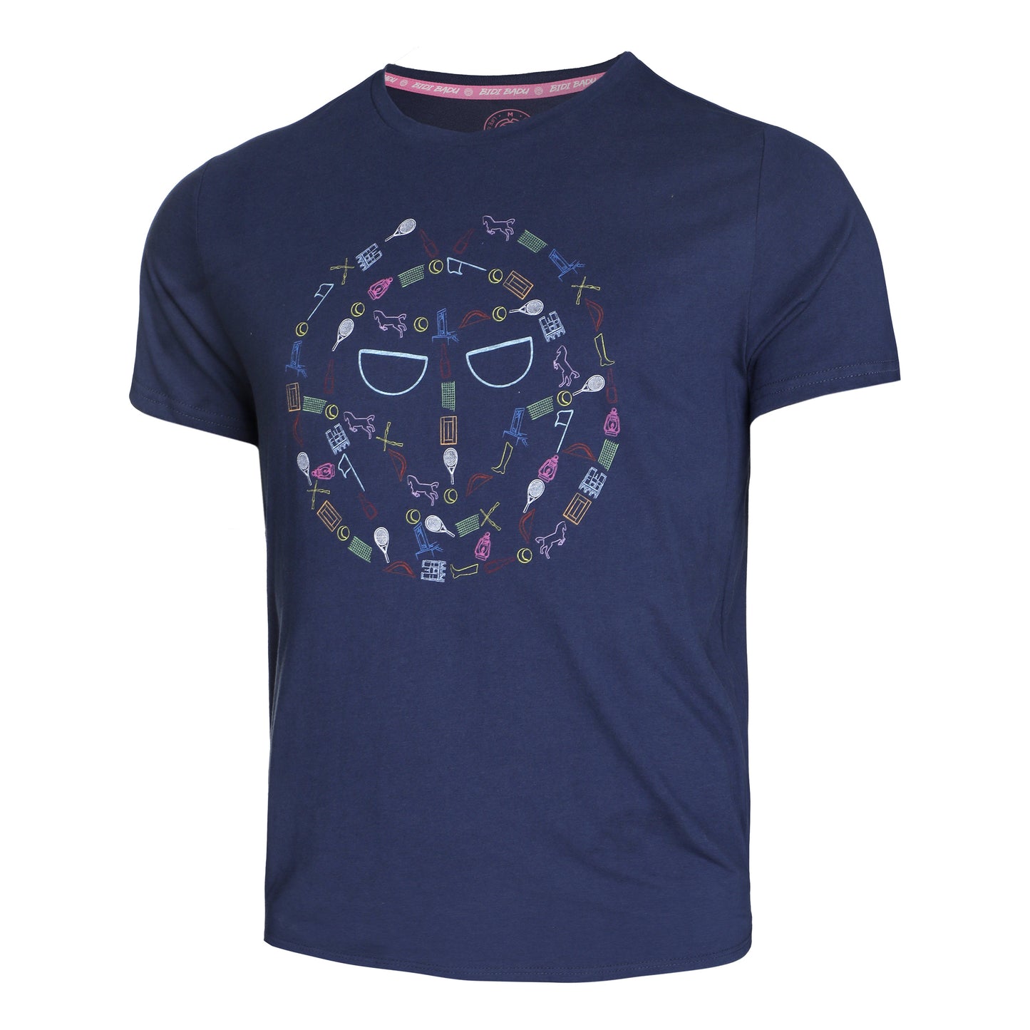 BIDI BADU Mao Lifestyle Maglietta -blu scuro,multicolore