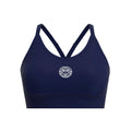 Crew Low Support Strappy Soutien-gorge Sport Femmes-Bleu Foncé