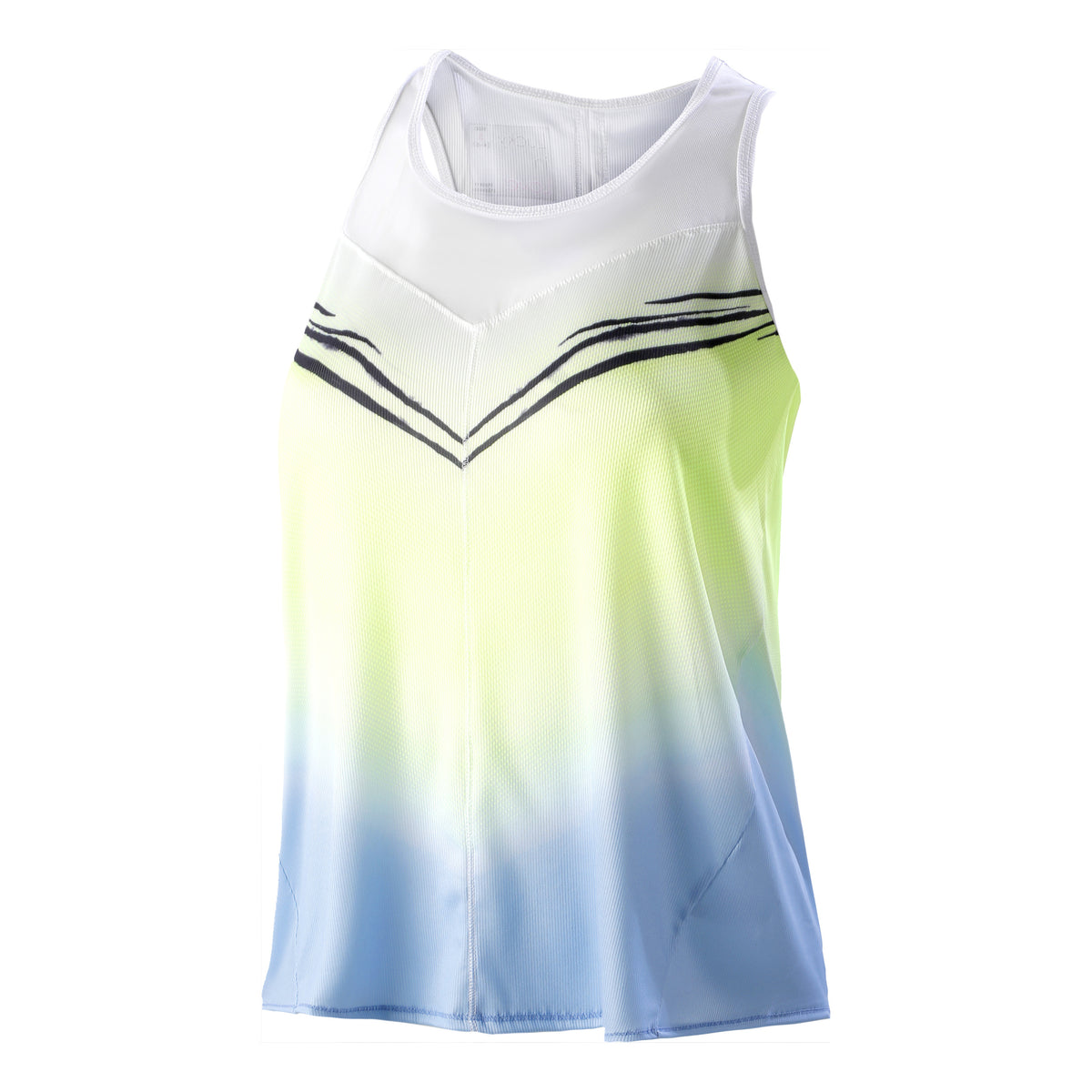 Lucky in Love Wild Ombre Tie Back Canottiera Donna - blu chiaro, lime