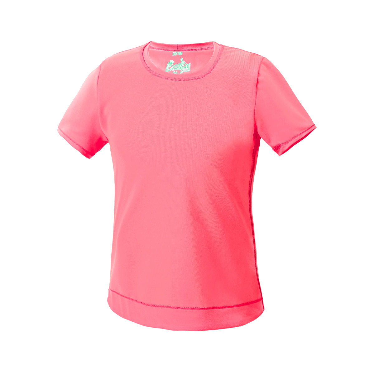 Lucky in Love Dynamic High-Low T-Shirt Mädchen - koralle,