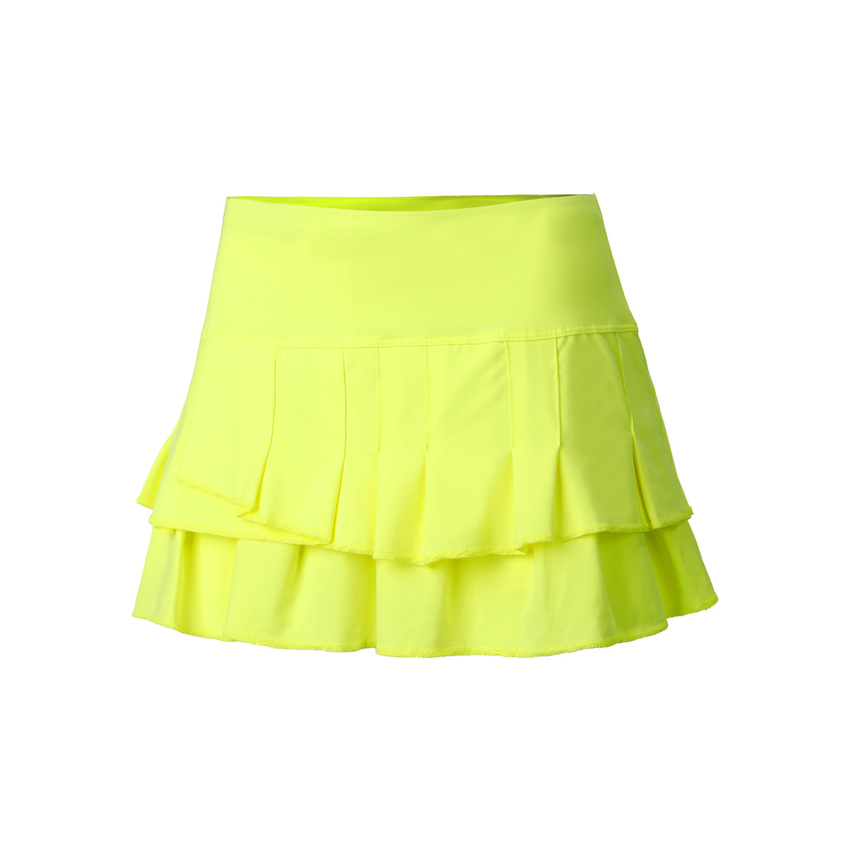 Lucky in Love Stitch Down Tier Rock Damen - neongelb,
