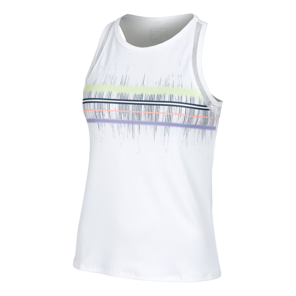 Lucky in Love Grand Slam Tank W/Bra Canottiera Donna - bianco,