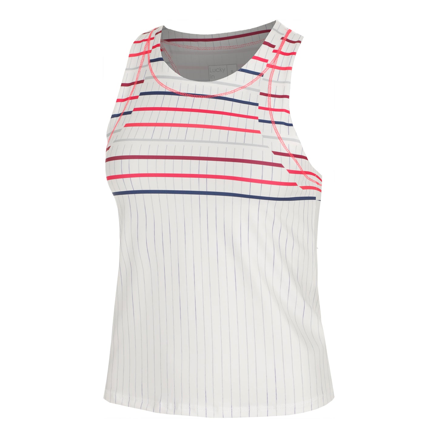 Lucky in Love Berry Buzz Débardeur Tank Top Femmes-Blanc,Multicouleur