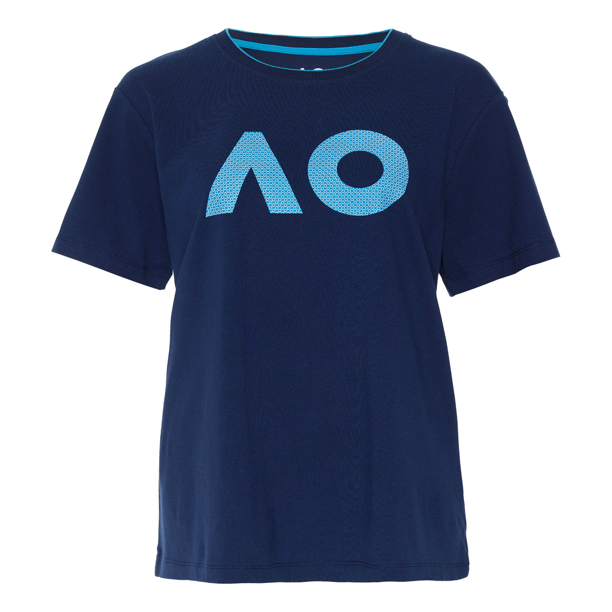Australian Open AO Stack Print Core Logo T-Shirt Damen - dunkelblau,