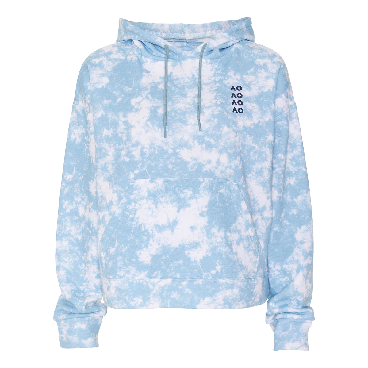 Australian Open AO Tie Dye Hoody Damen - hellblau, weiß