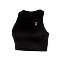 Court Crop Débardeur Tank Top Femmes-Noir