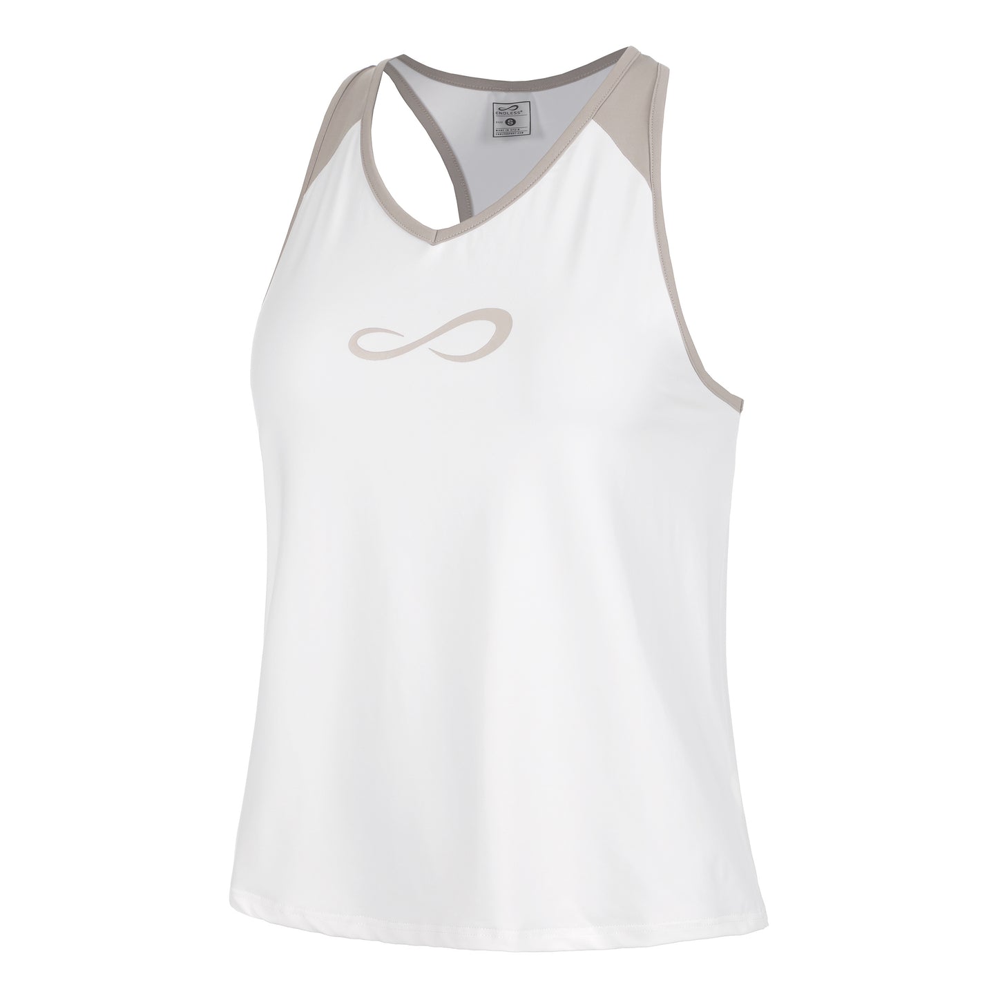 Endless Speed V Débardeur tank top Femmes - blanc, beige