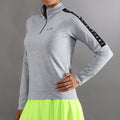 Kirsch Iconic Ii Haut Manches Longues Femmes-Gris,Noir