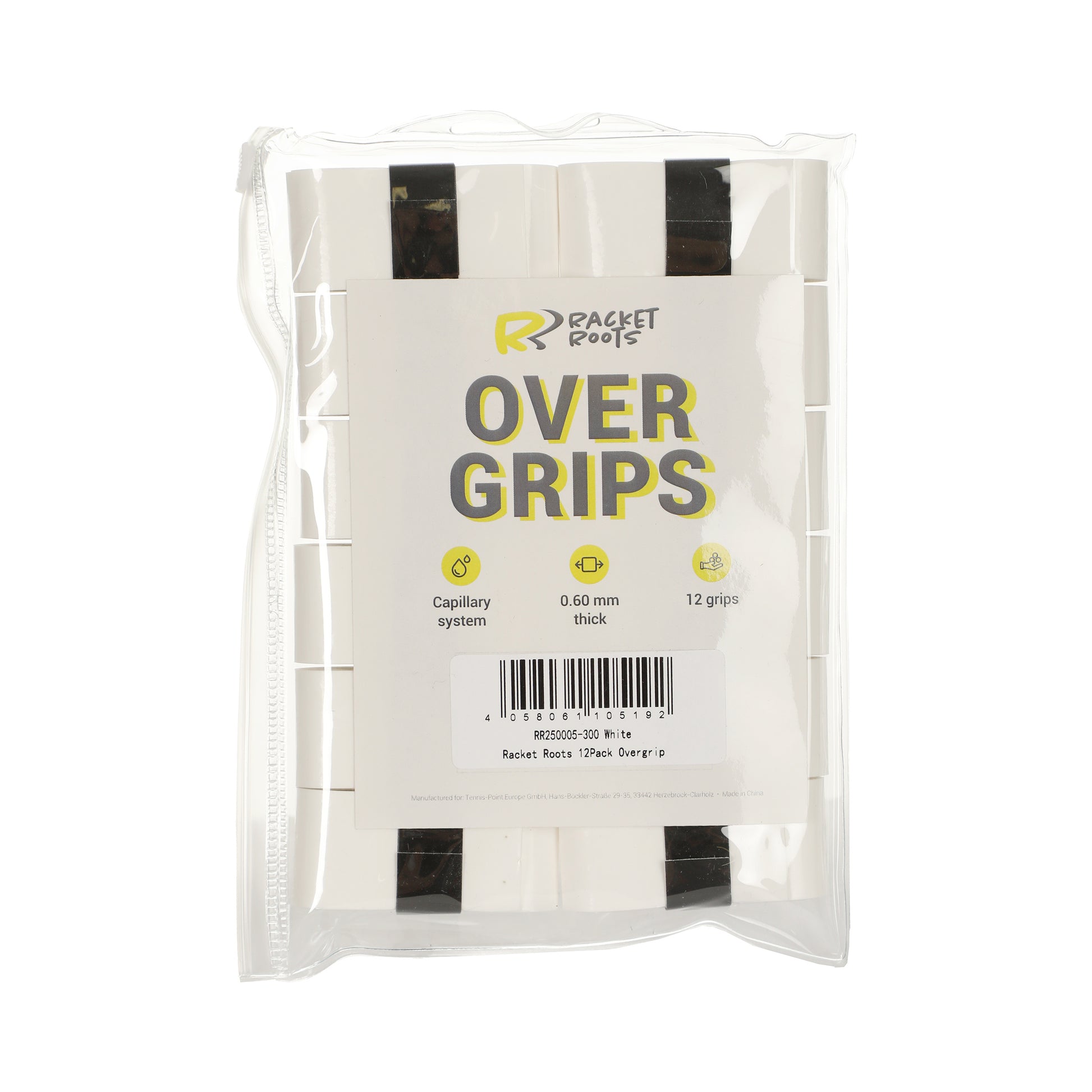Racket Roots RR Grip Confezione da 12 - bianco