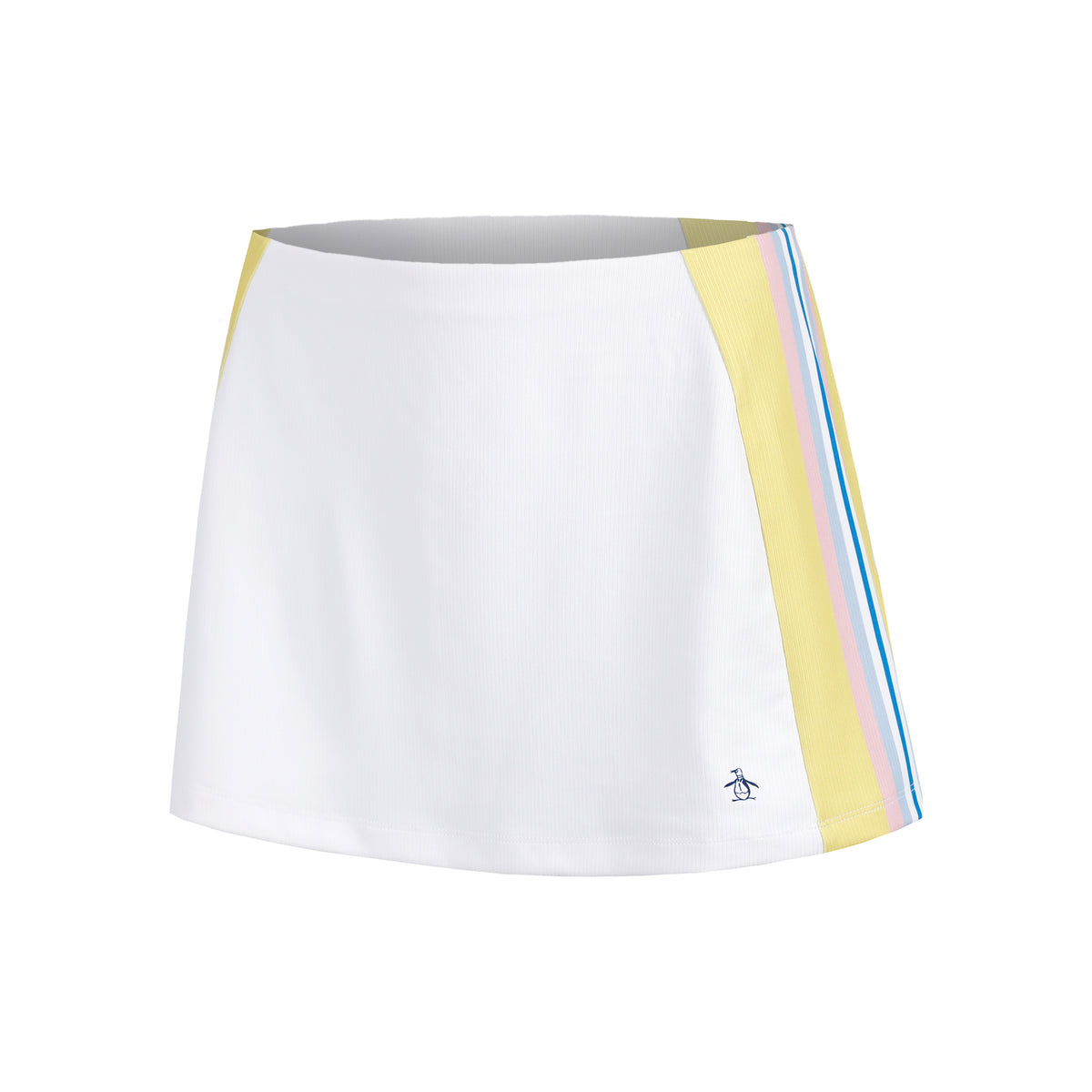Original Penguin Side Striped Ribbed Jupe Femmes-Blanc