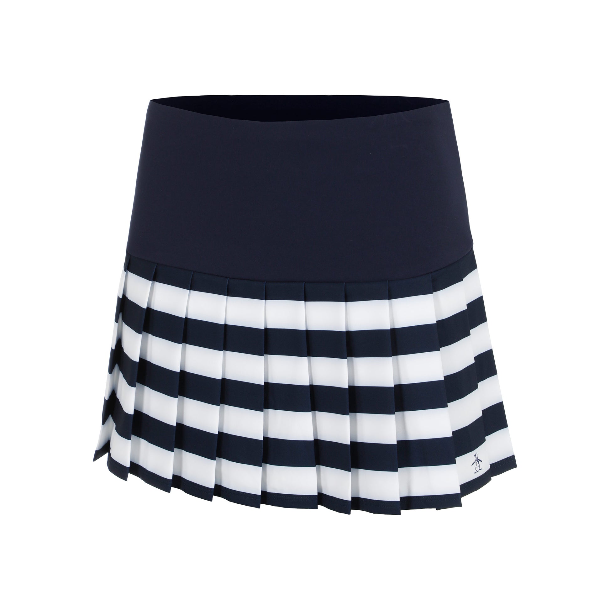 Original Penguin Striped Pleated Jupe Femmes-Bleu Foncé
