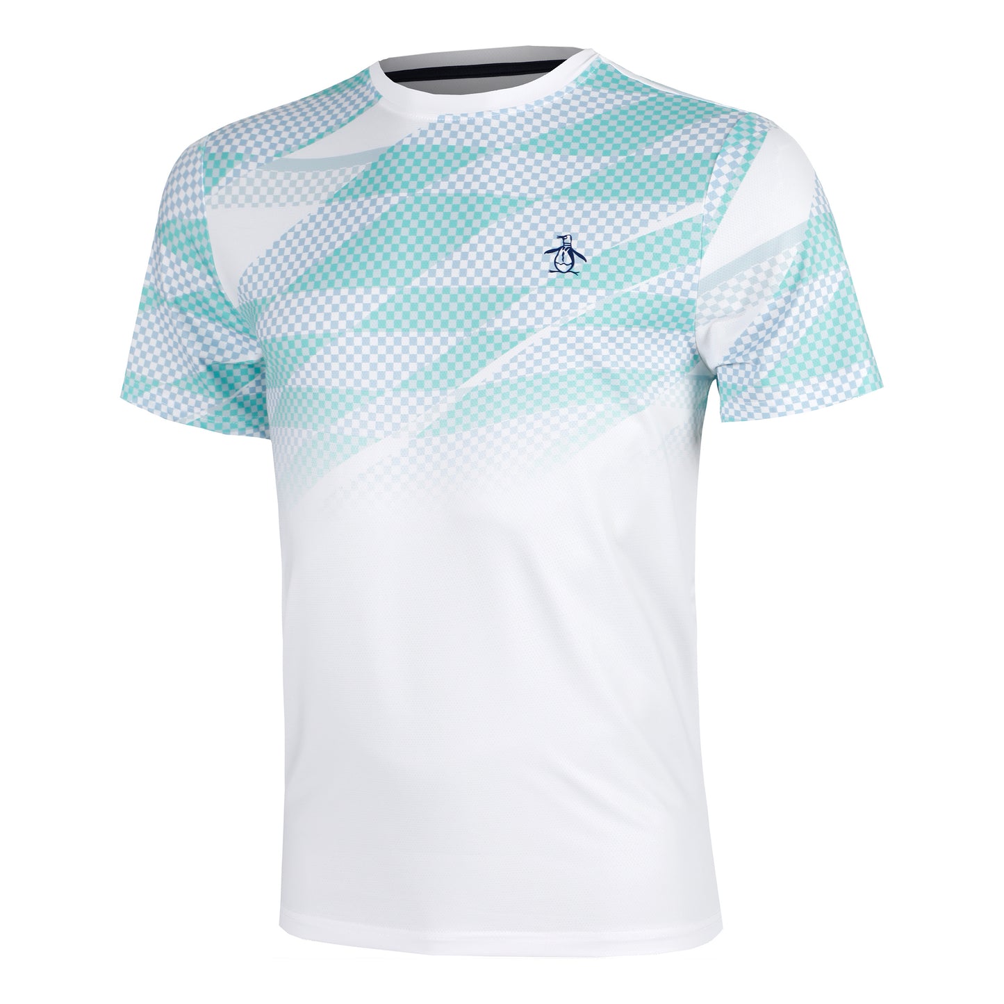 Original Penguin Performance Ombre Tennis Court Maglietta Uomini-Bianco