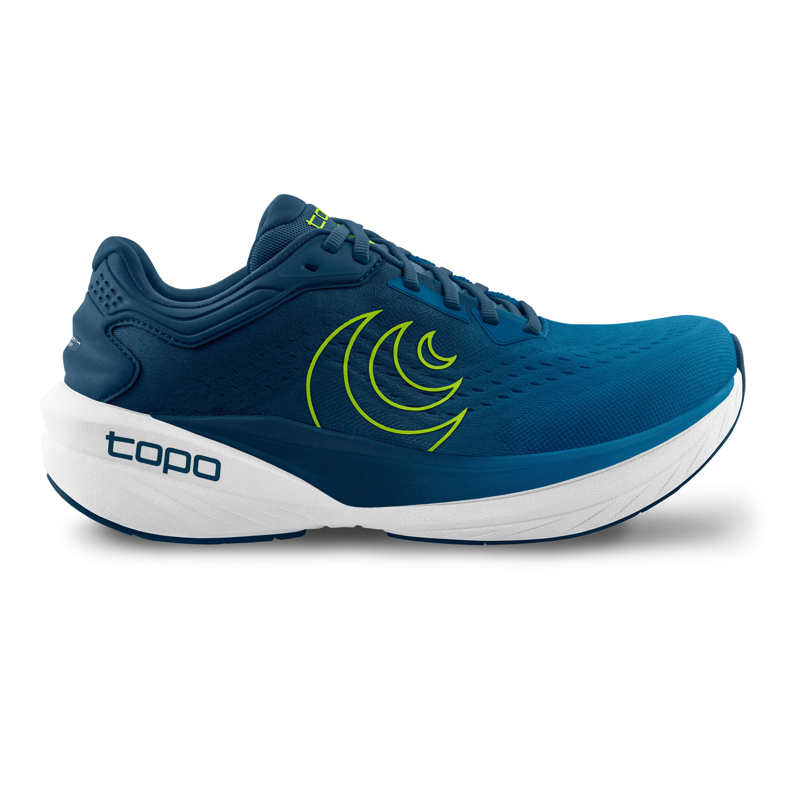 TOPO ATHLETIC Phantom 4 Chaussure de running sans stabilisateurs Hommes - bleu, jaune lemon